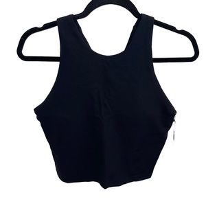 Industry Large Black Cropped Tank NWT